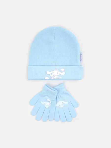 Sinsay Sada: Čepice s rukavicemi Cinnamoroll modrá