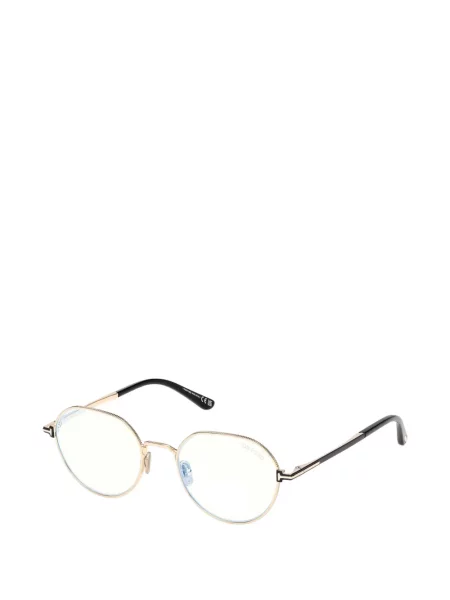 Ochelari de soare rotunzi Tom Ford Eyewear auriu
