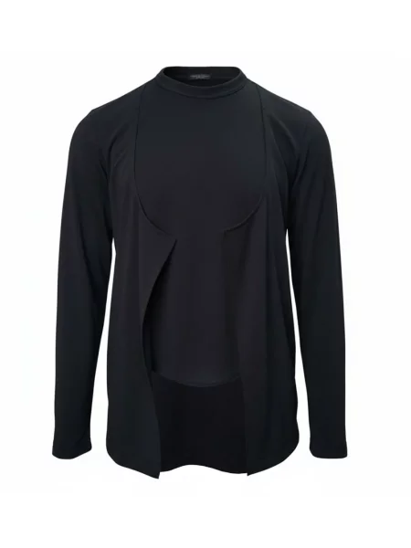 Lung tricou Comme Des Garcons Homme Plus negru