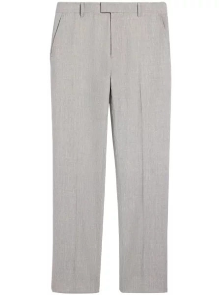 Pantaloni Ami Paris de lână gri