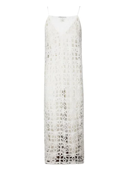 Rochie midi Stefano Mortari până la genunchi de costum alb