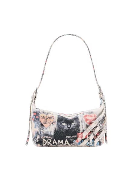 Desigual Geantă de umăr roz pudră negru