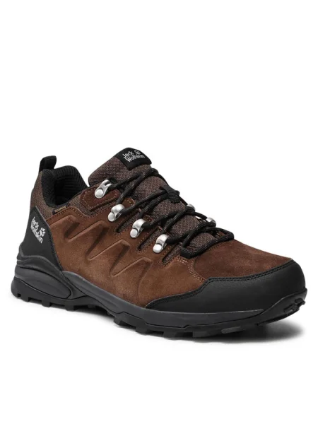 Jack Wolfskin pantofi Refugio Texapore Low barbati maro negru