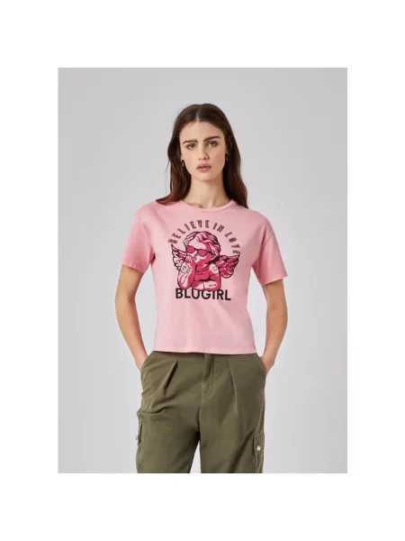 Koszulka Blugirl casual różowa