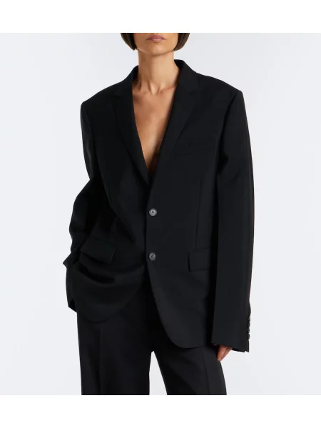 Sacou Fendi de lână negru