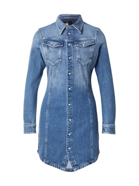 G-STAR Rochie tip bluză denim albastru