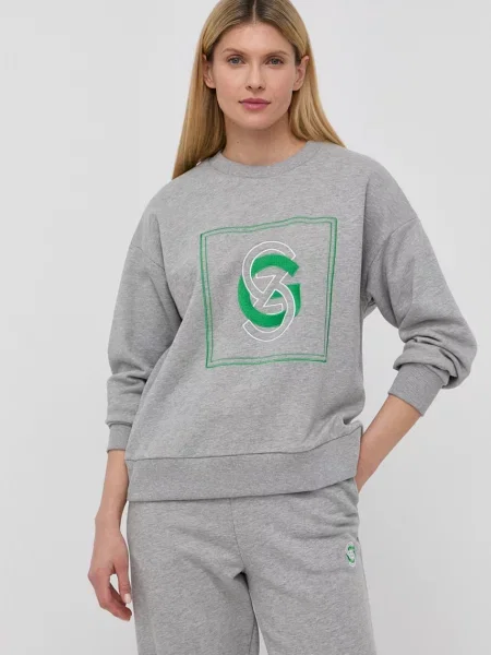 Суитчър Gestuz с апликация сиво