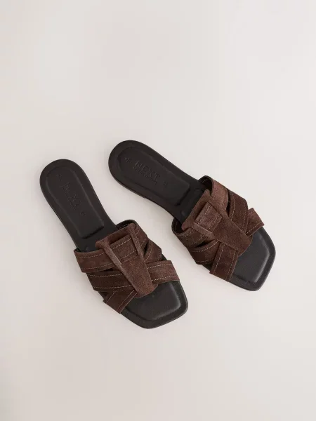 Next Saboți Forever Comfort ciocolatiu