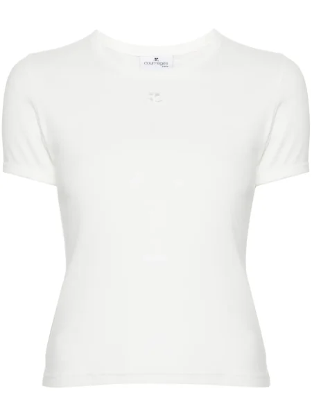 Tricou Courreges alb