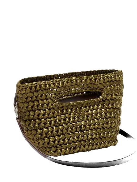 Geantă shopper The Attico verde