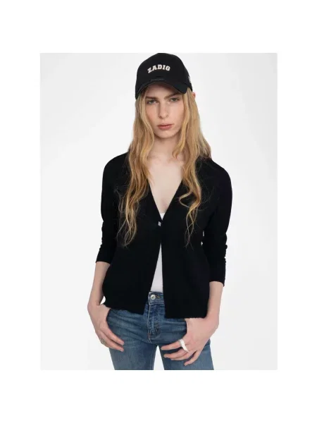Kardigan Zadig & Voltaire z kaszmiru czarny