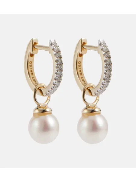 Uhani Mateo z perlami