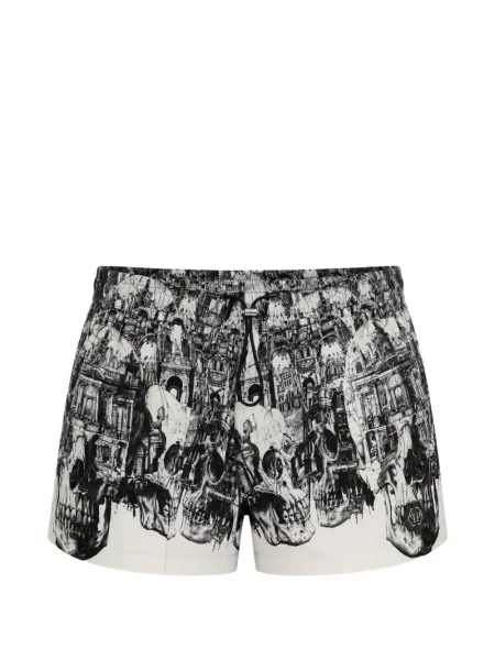 Slip de baie Philipp Plein alb