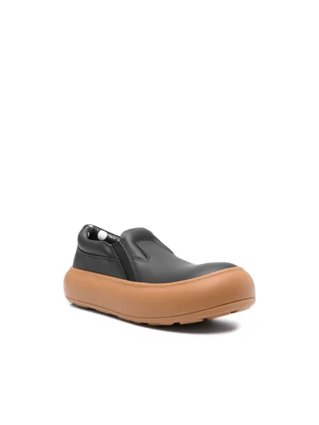 Sneakersy Moschino skórzane wsuwane czarne