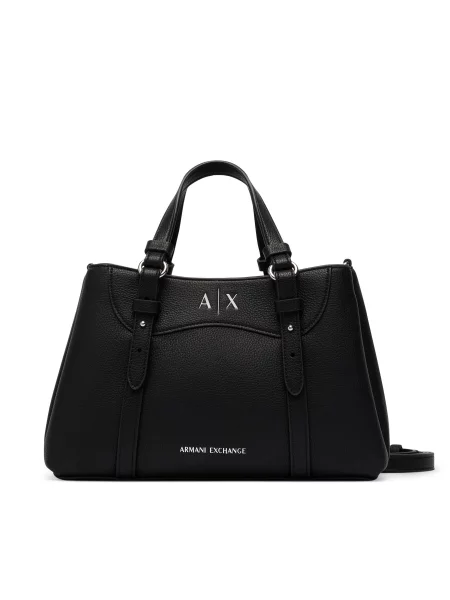 Rucsac Armani Exchange din piele negru