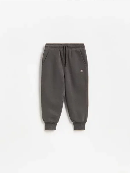 Reserved Pantaloni jogger cu conținut ridicat de gri-închis gri