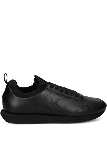 Sneakerși Calvin Klein din piele negru