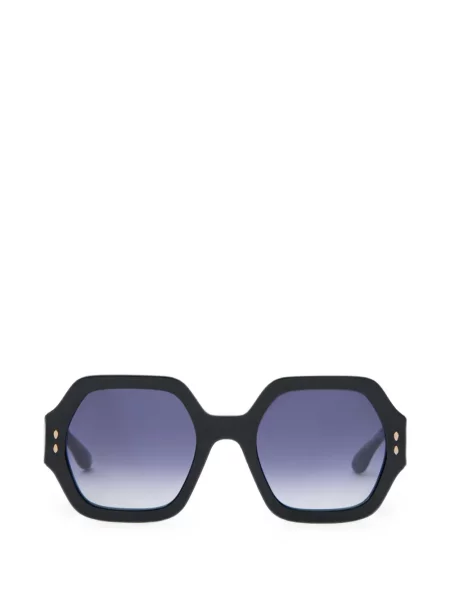 Ochelari de soare Isabel Marant cu imprimeu geometric negru