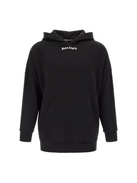 Bluza z kapturem Palm Angels klasyczna z logo czarna