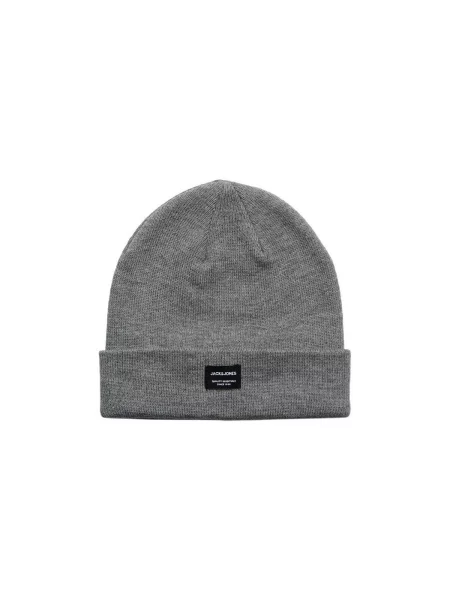 Čiapka Jack & Jones sivá