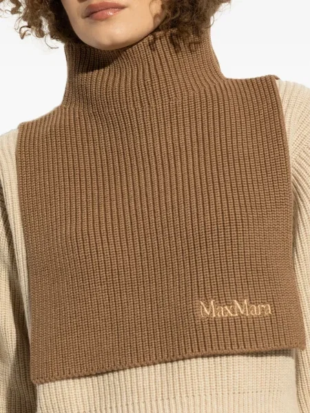 Fular Max Mara de lână maro