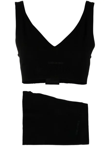 Pantaloni scurți Red Valentino tricotate negru