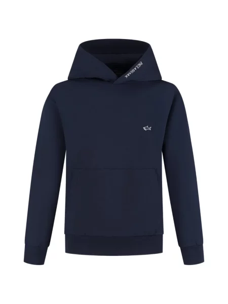 Bluza z kapturem dziecięca Paul & Shark niebieska