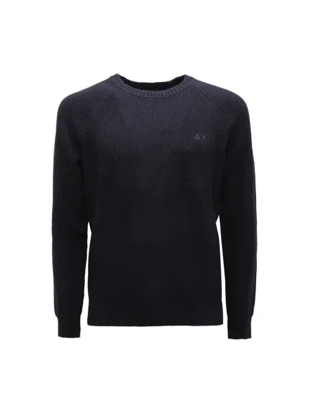 Sweter Sun68 wełniany niebieski