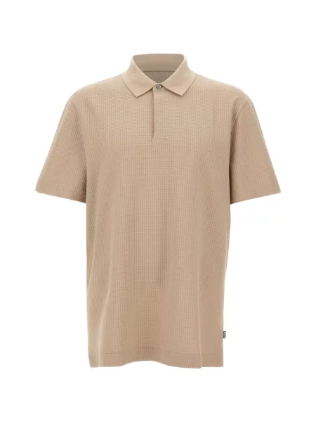 Tricou polo Boss în carouri din jacard