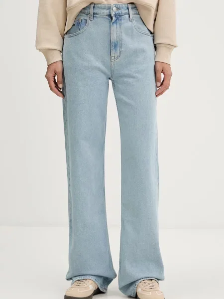 Tommy Jeans relaxed fit traperice za žene plava