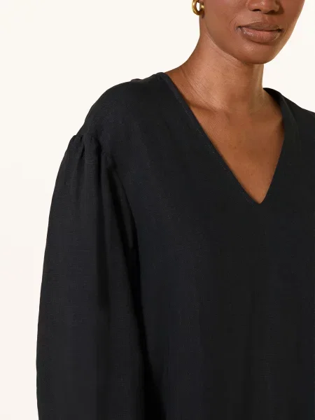 By Malene Birger Lněné Šaty Louise tmavě modrá