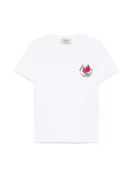 Haftowana koszulka Alessandro Enriquez biała