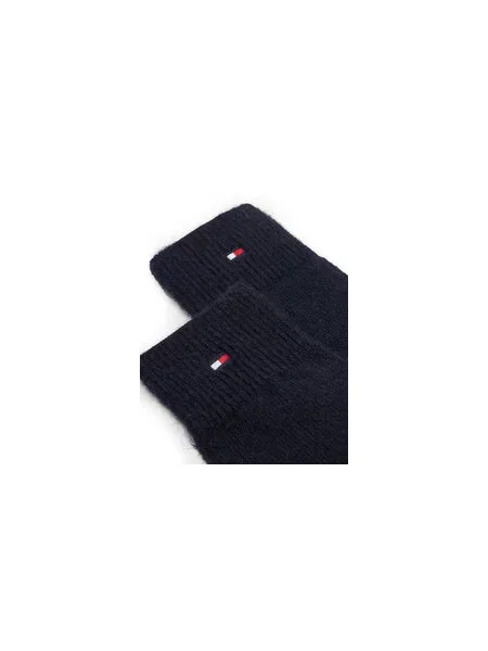 Tommy Hilfiger Rukavice s prímesou vlny modrá