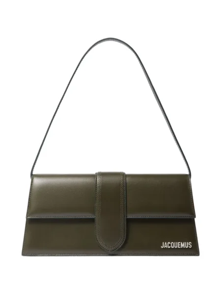 Geanta de piele Jacquemus din piele verde