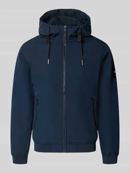 Kurtka w kroju regular fit z detalem z logo Jack & Jones granatowa