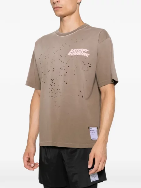Tricou Satisfy zdrențuiți maro