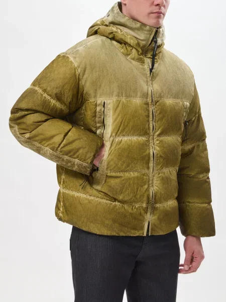 Пуховик C.p. Company зеленый