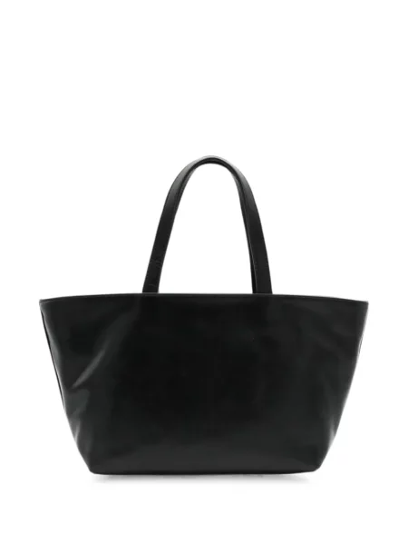 Kožená shopper kabelka Alexander Wang s autogramem černá