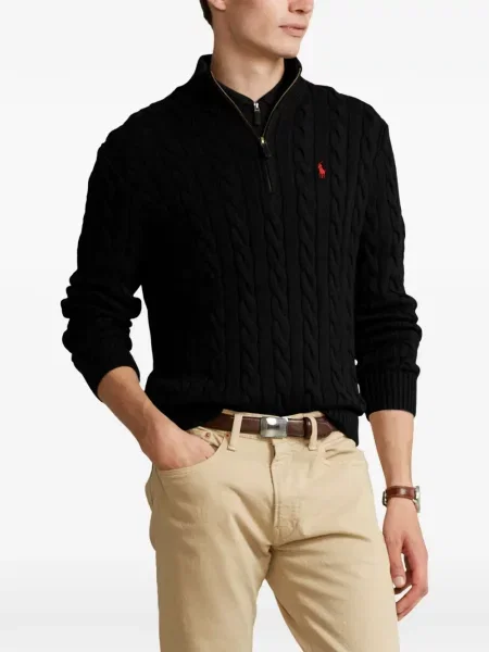 Cu centură curea Polo Ralph Lauren tricotate cu dungi albastru