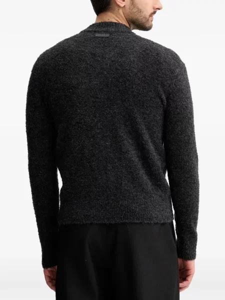Bouclé cardigan Sisley gri
