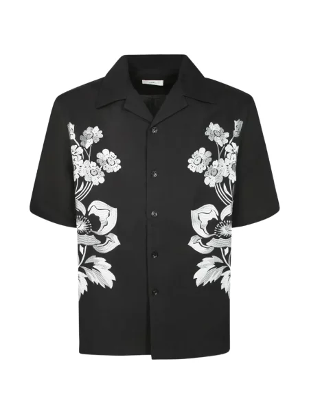 Scurt cămașă Commas cu model floral negru