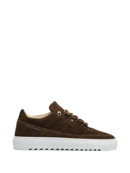 Sneakerși Mason Garments din piele de căprioară maro