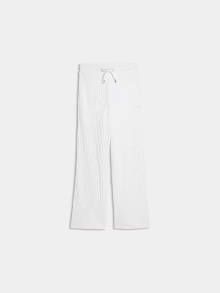 Спортивні штани PUMA Her Comfort High-waist Wide комбінований верх білий