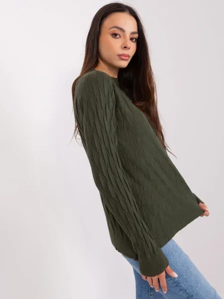 Sveter Fashionhunters khaki