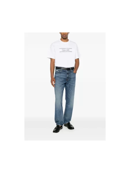Jeansy Calvin Klein niebieskie