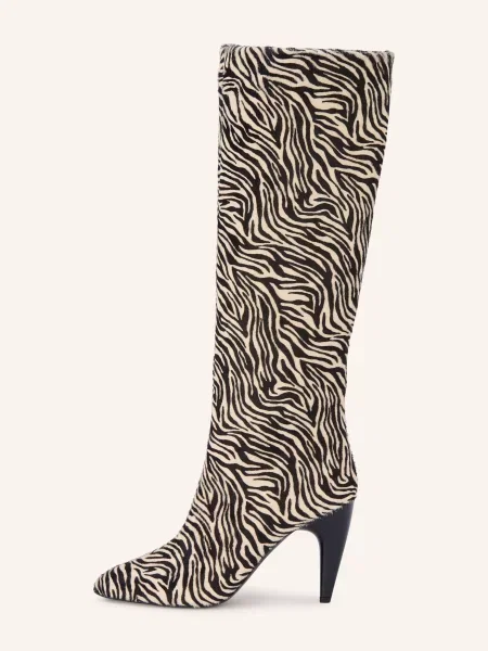 Isabel Marant Kozačky Jany High / režná černá