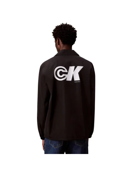 Geacă de blugi Calvin Klein Jeans negru