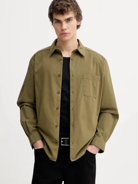 Риза A.P.C. Chemise Malo Logo зелено