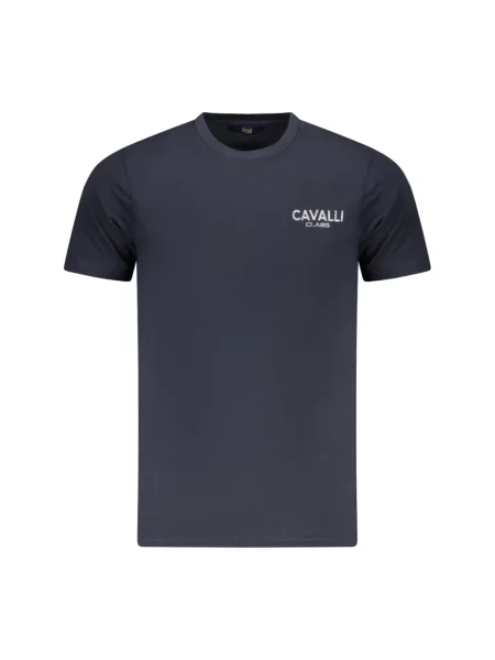 Koszulka Cavalli Class z krótkim rękawem niebieska