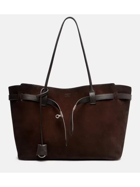 Geantă Balenciaga din piele de căprioară maro